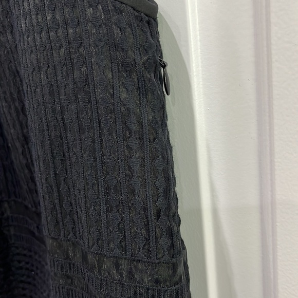 NWT Madewell Sleeveless Dusk Sheer Embroidered Black Dress Sz 2 (XS) - Picture 6 of 8